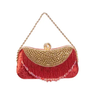 Crimson Gleam Clutch