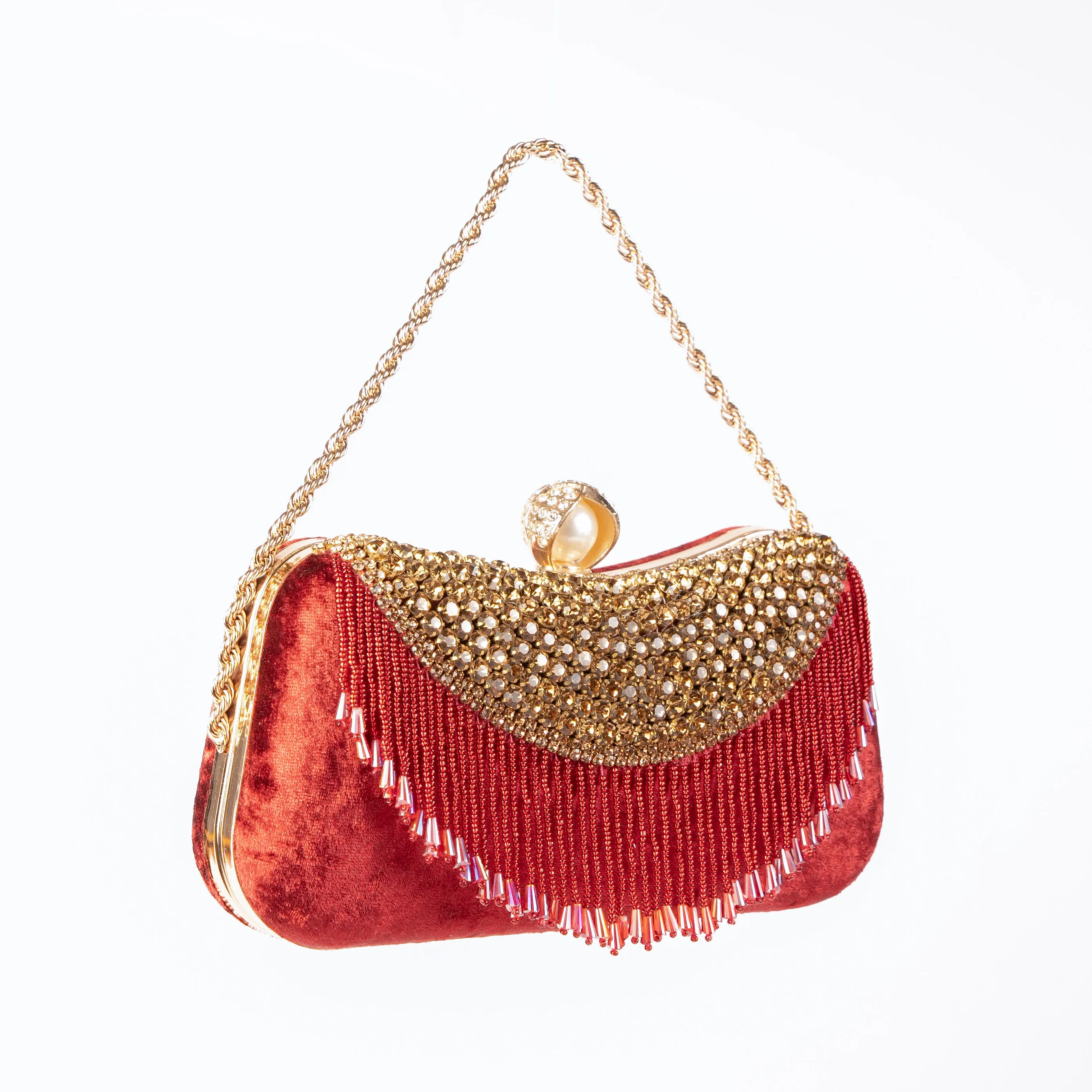 Crimson Gleam Clutch