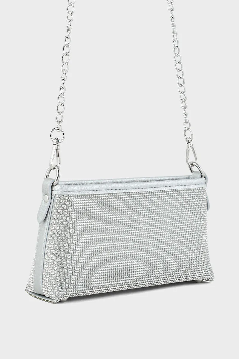 Cross Shoulder Bags BS2039-Silver