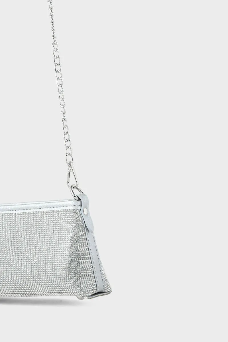 Cross Shoulder Bags BS2039-Silver