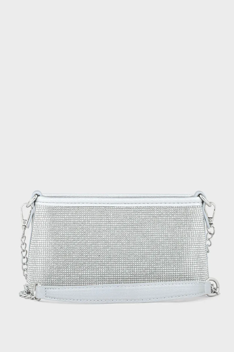 Cross Shoulder Bags BS2039-Silver