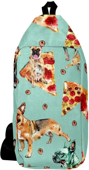 Crossbody Bags for Women,Crossbody Bag Men,Small Sling Bag,Dog and Puzzle,Crossbody Purse