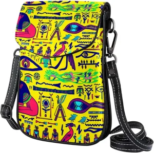 Crossbody Bags for Women,Crossbody Bag Men,Small Sling Bag,Egyptian Ethnic Retro Boho,Crossbody Purse