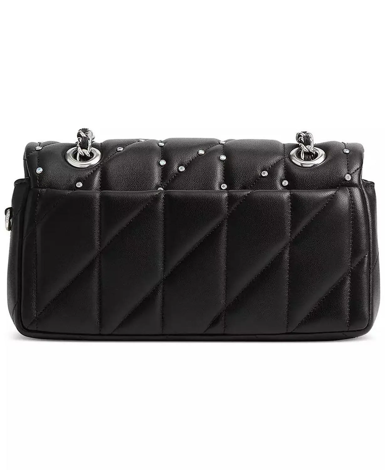 Crystal Rivets Quilted Leather Tabby 20 Shoulder Bag with Chain