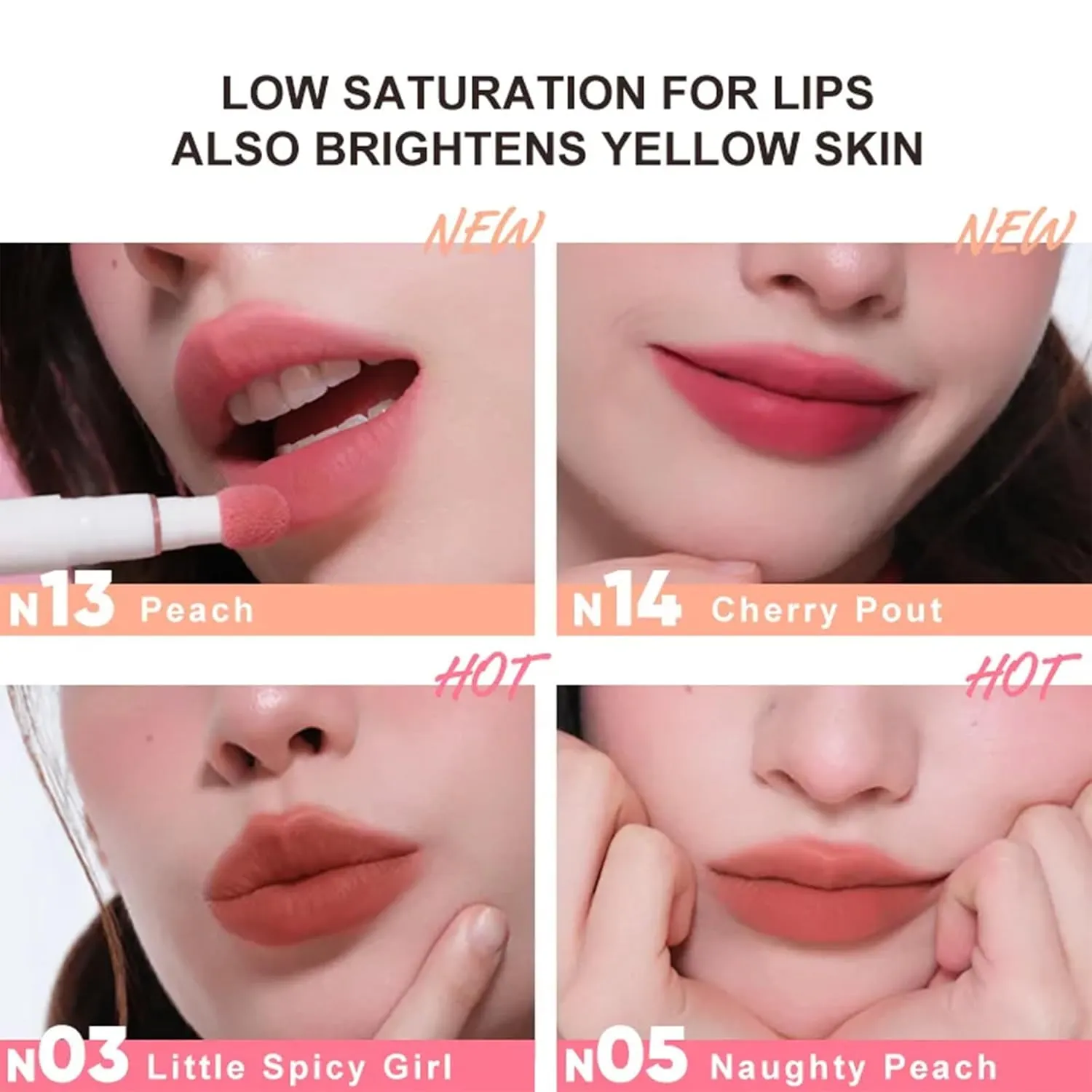 Cushion Lip Powder Cream, Matte Air Cushion Lipstick, Nude Lip Stain, Velvet Matte Lip Cream, Non-Stick Cup, Quick-Drying, Long Lasting Lipstick 24 Hour Waterproof (D10)