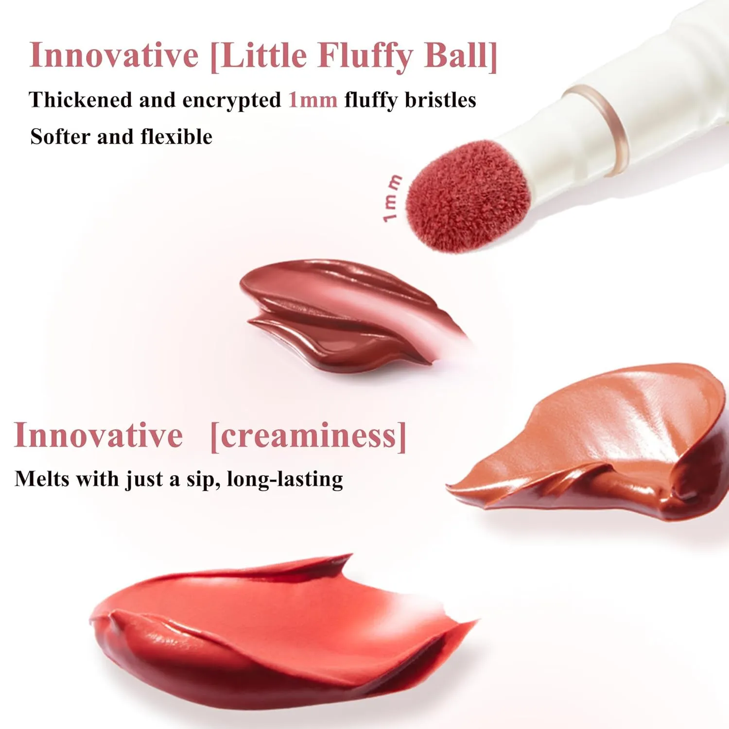 Cushion Lip Powder Cream, Matte Air Cushion Lipstick, Nude Lip Stain, Velvet Matte Lip Cream, Non-Stick Cup, Quick-Drying, Long Lasting Lipstick 24 Hour Waterproof (D10)