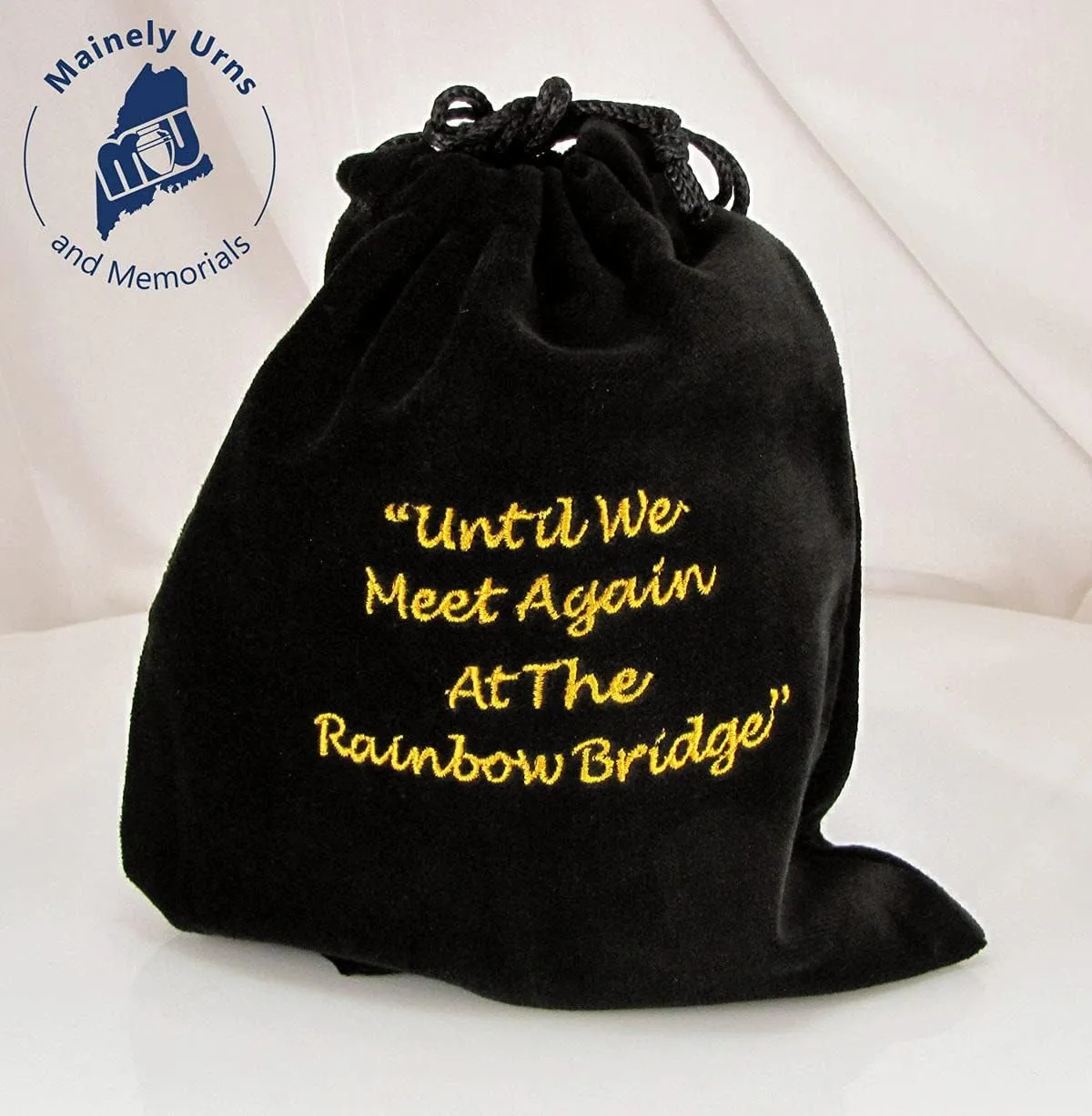 Customizable Dog Paw Prints Slate Pet Urn with Rainbow Bridge Presentation Bag with Optional Engraving - Cremation Urn for a Dog - Large Size Urn for a Pet up to 100 Pounds
