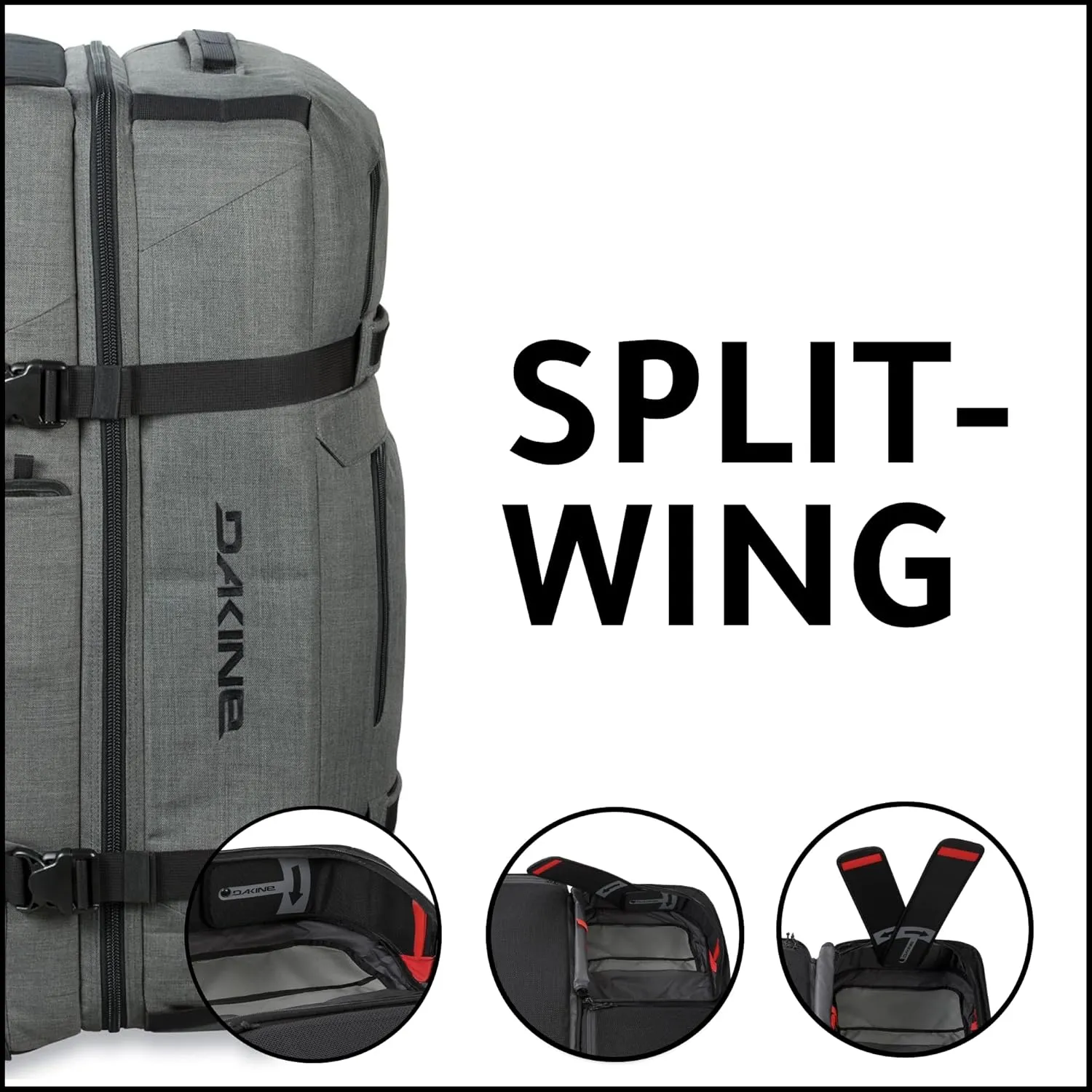 Dakine Split Roller 110L - Black, One Size