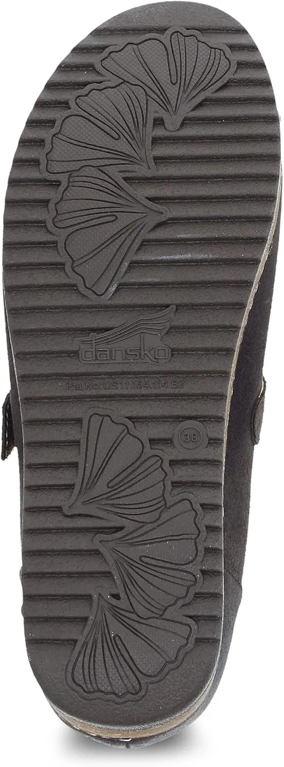 Dansko Women's Mika Mary Jane - Dual Density Cork/EVA Midsole and Lightweight Rubber Outsole Provide Durable and Comfortable Ride on Patented Stapled Construction