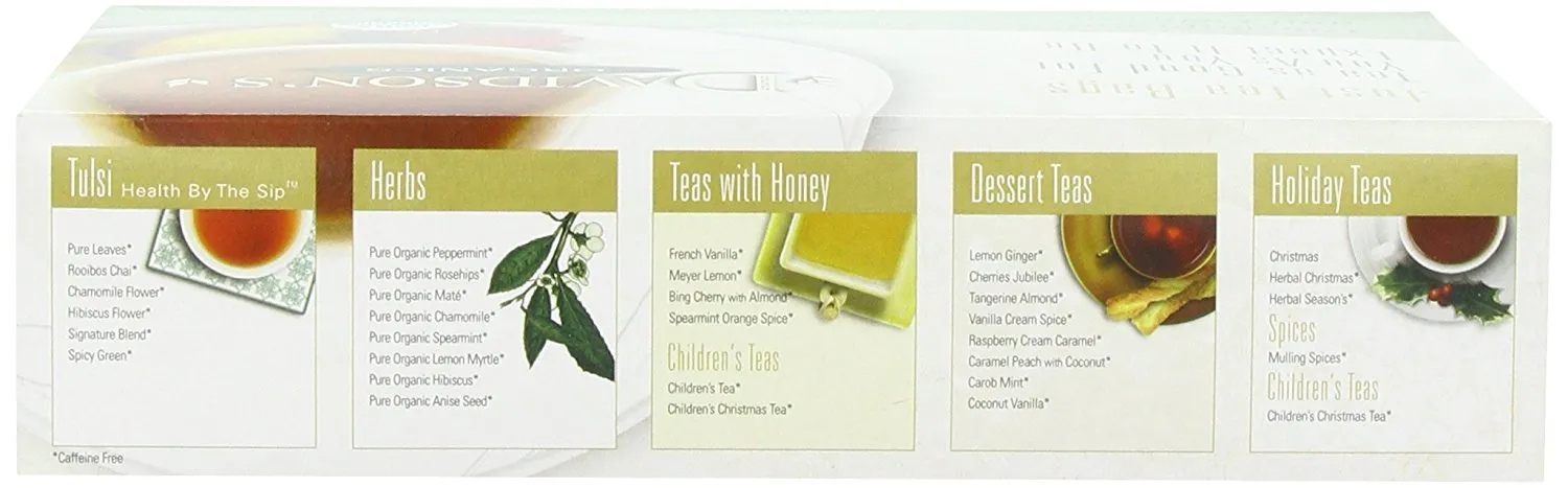 Davidson's Organics, French Vanilla, 100-count Unwrapped Tea Bags