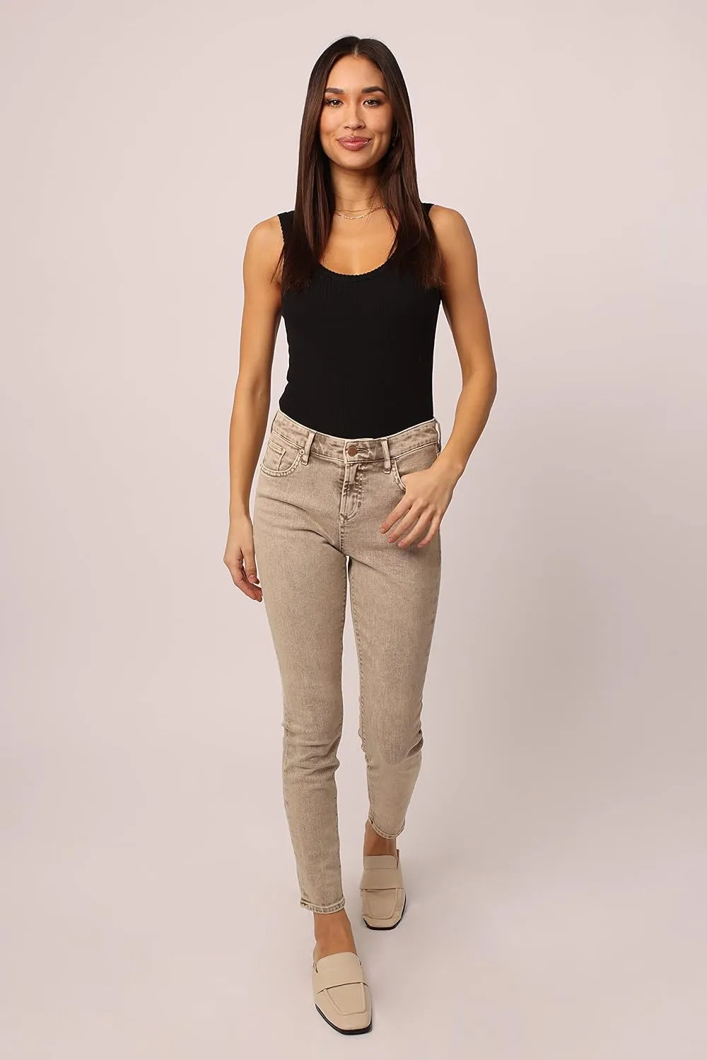 DEAR JOHN Gisele Women's Skinny Jeans Mid Rise Mid-Waisted Classic Comfort