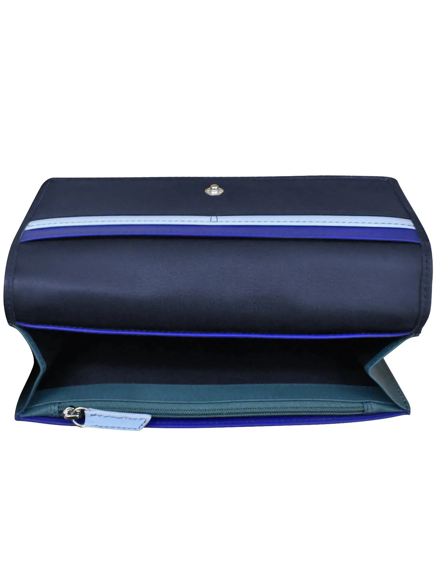 Denim Multi-Rosemary-Rfid Leather Wallet