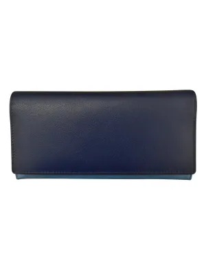 Denim Multi-Rosemary-Rfid Leather Wallet