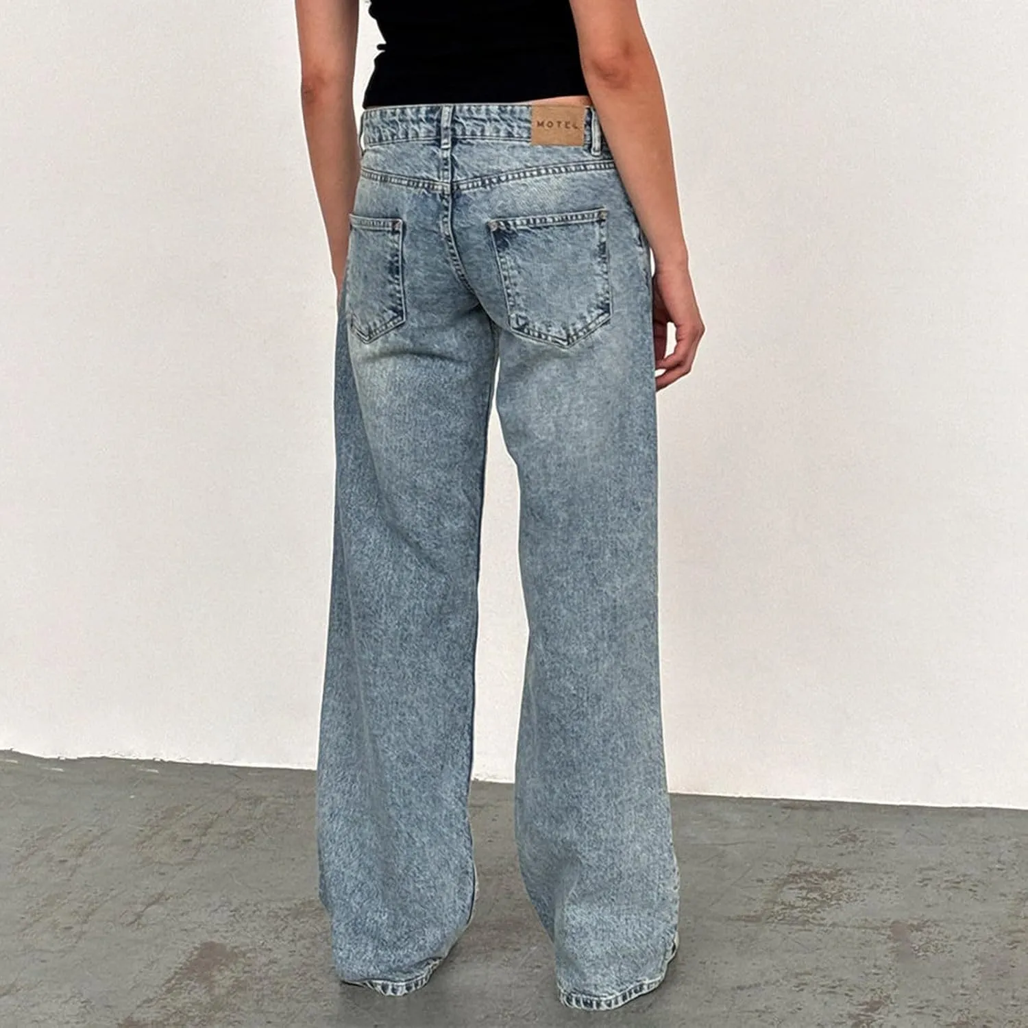 Denim Sweatpants Jeans for Women Boyfriend High Waited Baggy Wide Leg Jeans Y2k Streetwear Loose Denim Pants Pocket