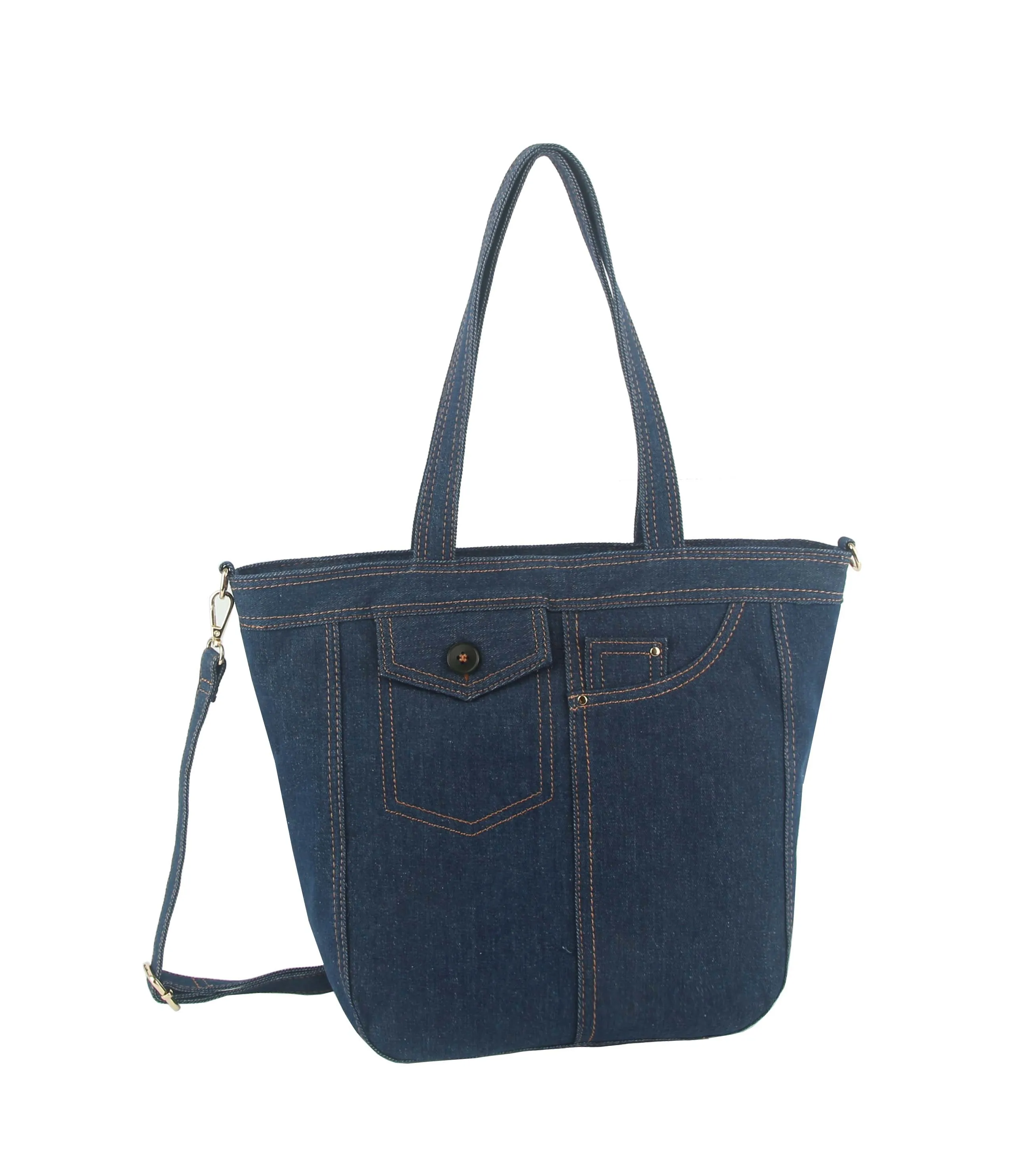 Denim Tote Bag Shoulder Hobo Purse