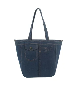 Denim Tote Bag Shoulder Hobo Purse