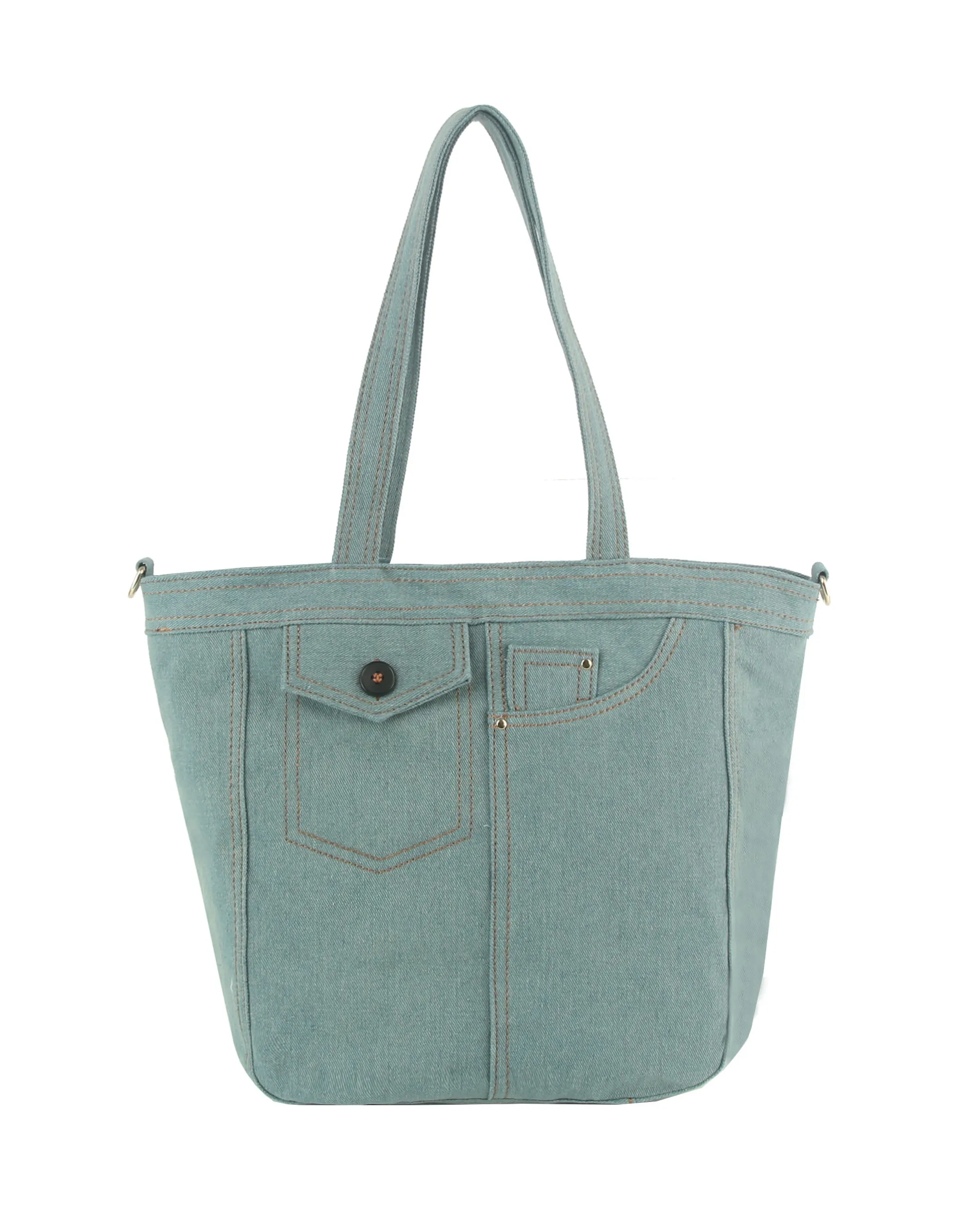 Denim Tote Bag Shoulder Hobo Purse
