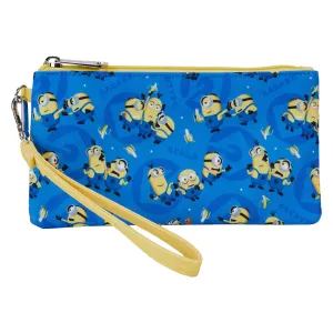 Despicable Me Minions All-Over Print Loungefly Nylon Zipper Pouch Wristlet
