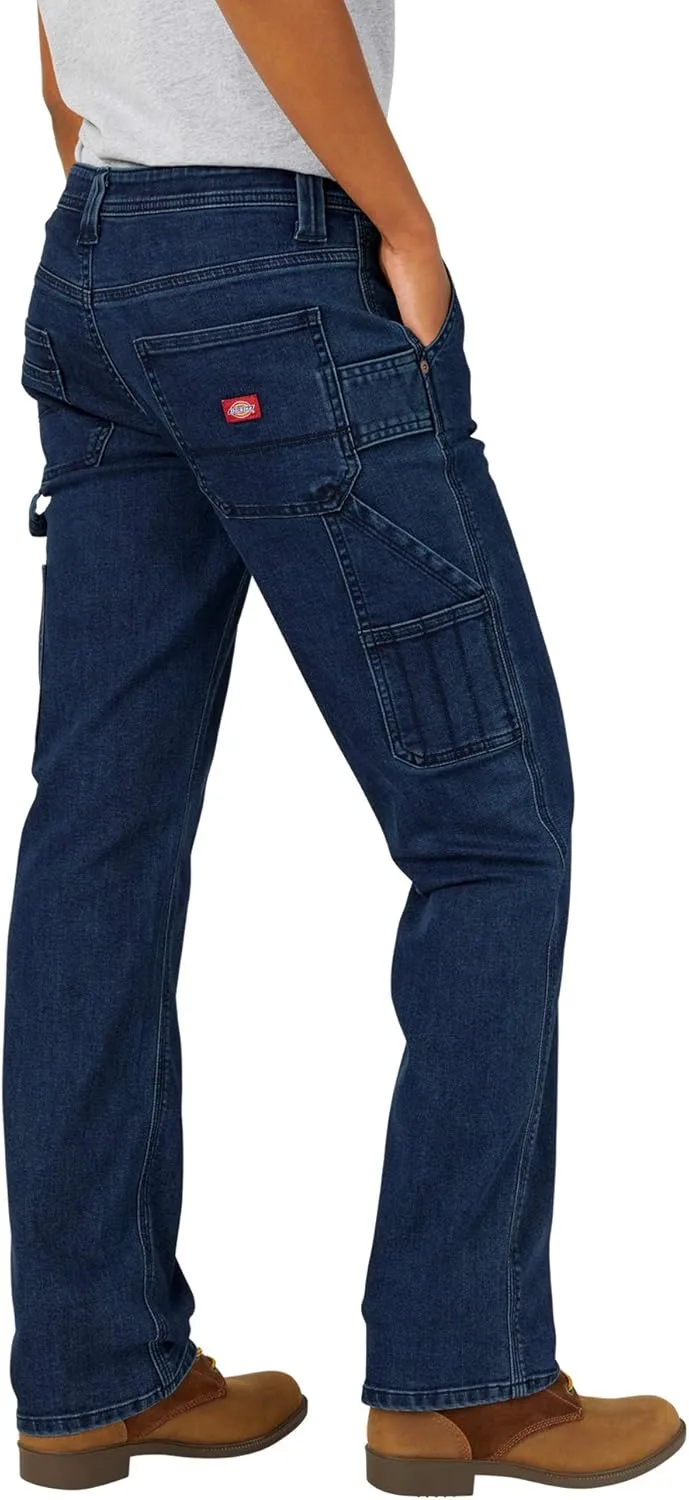 Dickies Womens Denim Straight Carpenter Pants