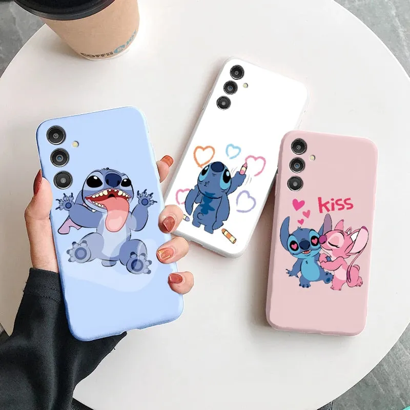 Disney Lilo Stitch Case For Samsung A 14 A14 SM-A146B Soft Silicone Protective Fundas Cover For Samsung Galaxy A14 5G Coque 6.6"