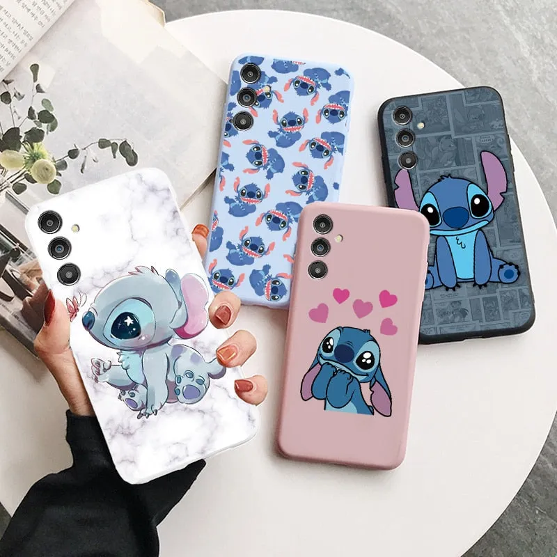 Disney Lilo Stitch Case For Samsung A 14 A14 SM-A146B Soft Silicone Protective Fundas Cover For Samsung Galaxy A14 5G Coque 6.6"