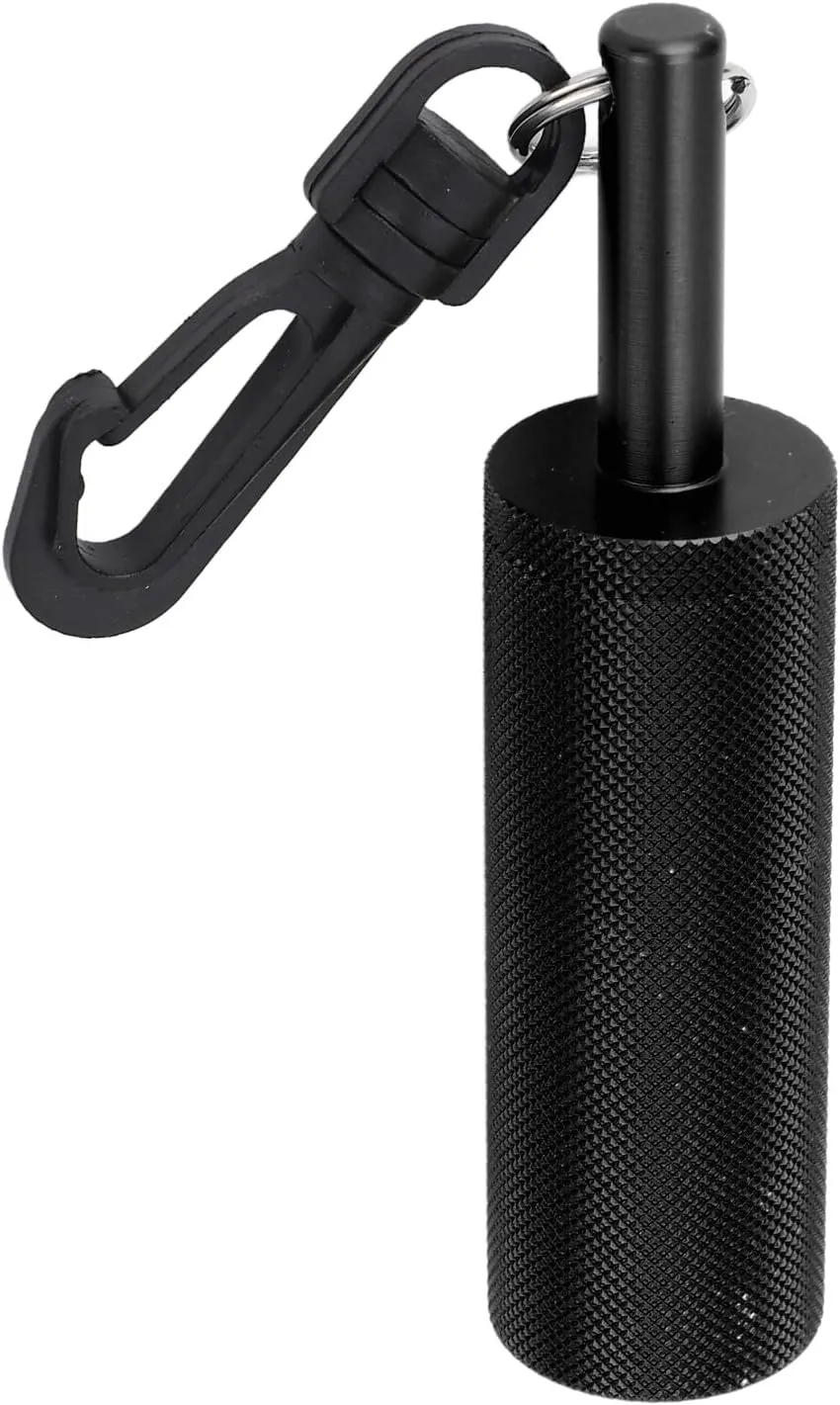 Dive Alert Signal Bell Stick with Slip Resistant Texture, Aluminum Alloy Underwater Shaker with 360° Hook for Scuba Diving, Guide Divers Underwater