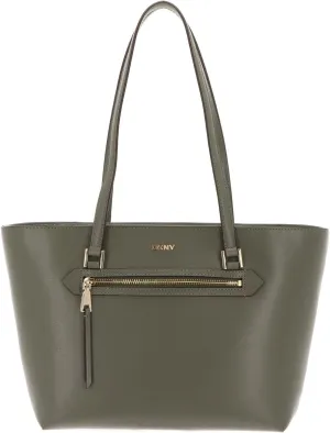 DKNY Women's Bryant Ave Mid Tote, olive, M