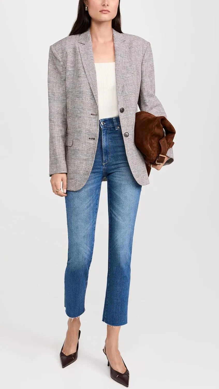 DL1961 Women's Halle Straight Instasculpt High Rise Jeans
