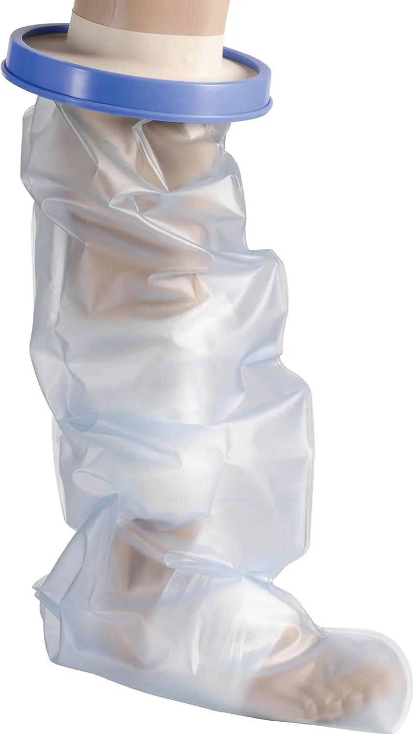 DMI Waterproof Cast Cover, Wound Barrier & Bandage Protector, Reusable with a Watertight Seal for Showers, Baths and Pools, Fits Pediatric or Child Leg up to 23 inches in Length, Large Leg