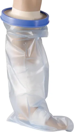 DMI Waterproof Cast Cover, Wound Barrier & Bandage Protector, Reusable with a Watertight Seal for Showers, Baths and Pools, Fits Pediatric or Child Leg up to 23 inches in Length, Large Leg