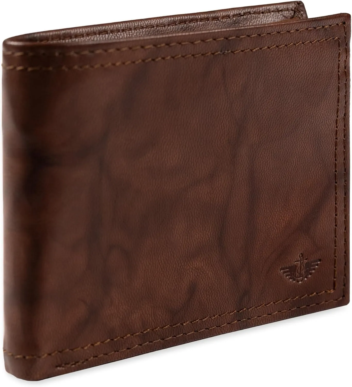 Dockers Men's Extra Capacity Bifold Wallet with ID Window and Multiple Card Slots