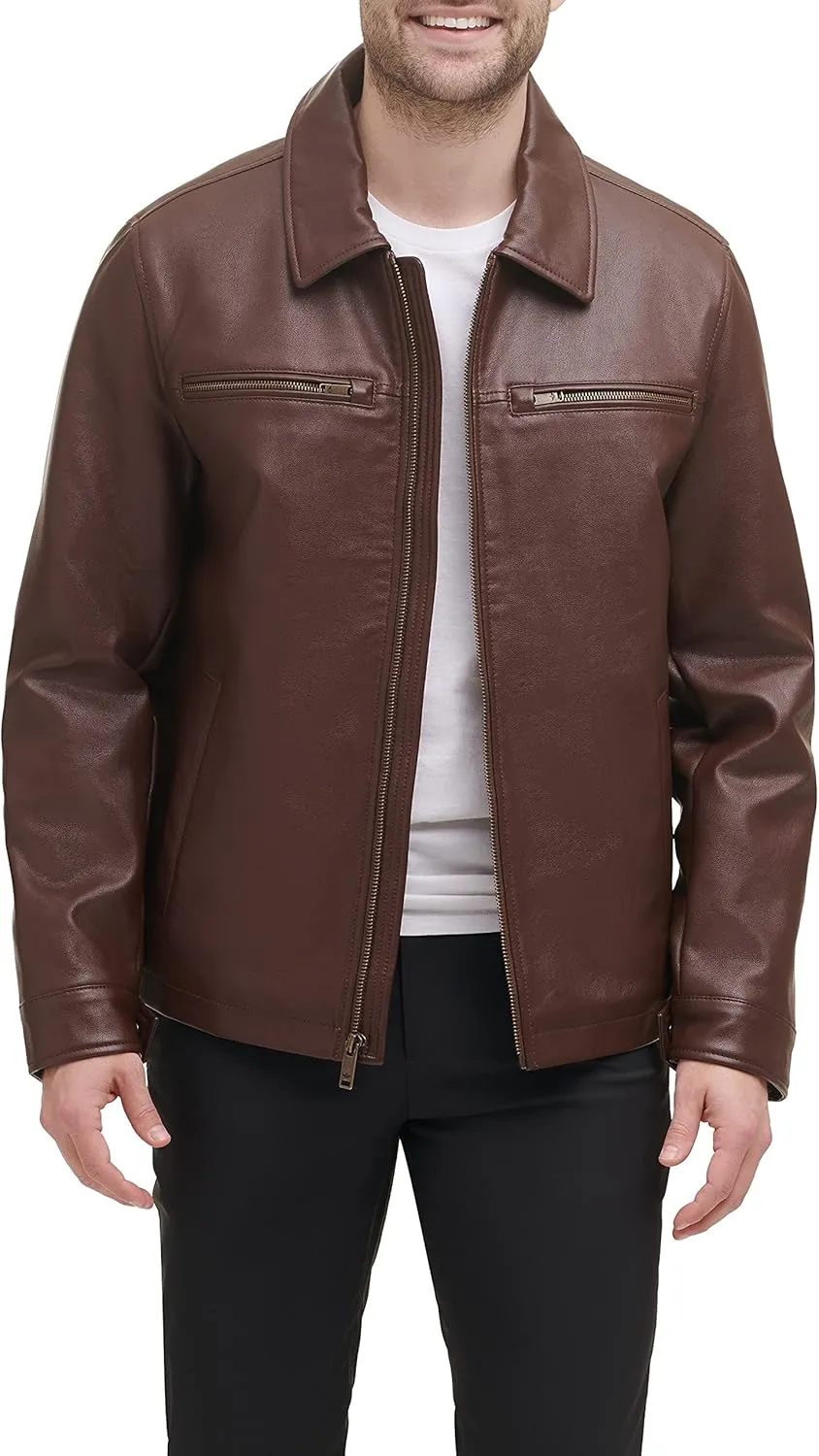 Dockers Men's James Faux Leather Jacket (Regular, Big & Tall Sizes)