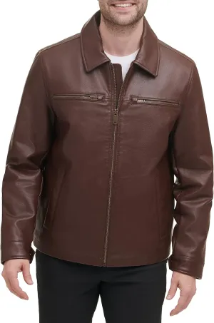 Dockers Men's James Faux Leather Jacket (Regular, Big & Tall Sizes)