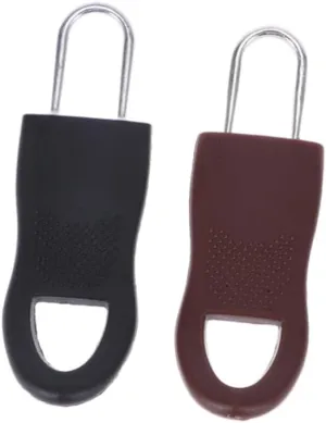 DOITOOL Universal Zipper Pull Replacement Kit 2 Sets for Luggage Backpack Handbag Resin Zinc Alloy Construction