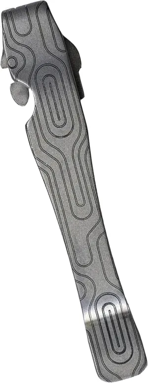 Donk! Pocket Clip for Leatherman Wave, Wave Plus , Surge & Charge AL, ALX, Ti, XTi - Titanium TC4 - Custom Designs - Quick Release - Extra Carry Options 'Norwegian Wood’