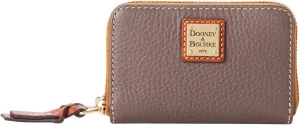 Dooney & Bourke Wallet, Pebble Grain Large Zip Around Credit Card Case Wallet - Elephant