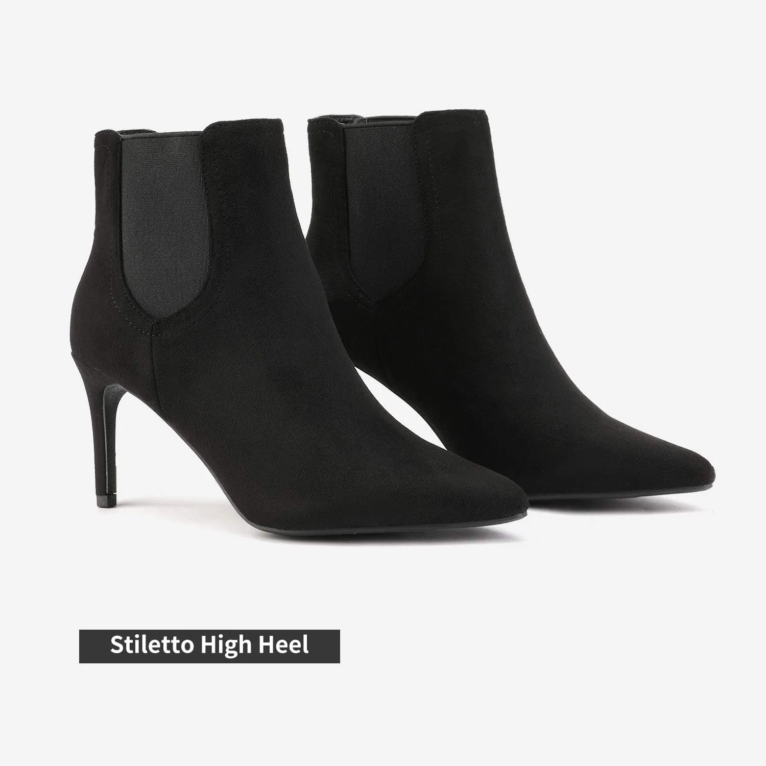 DREAM PAIRS Women's Pointed Toe Stiletto High Heel Ankle Booties