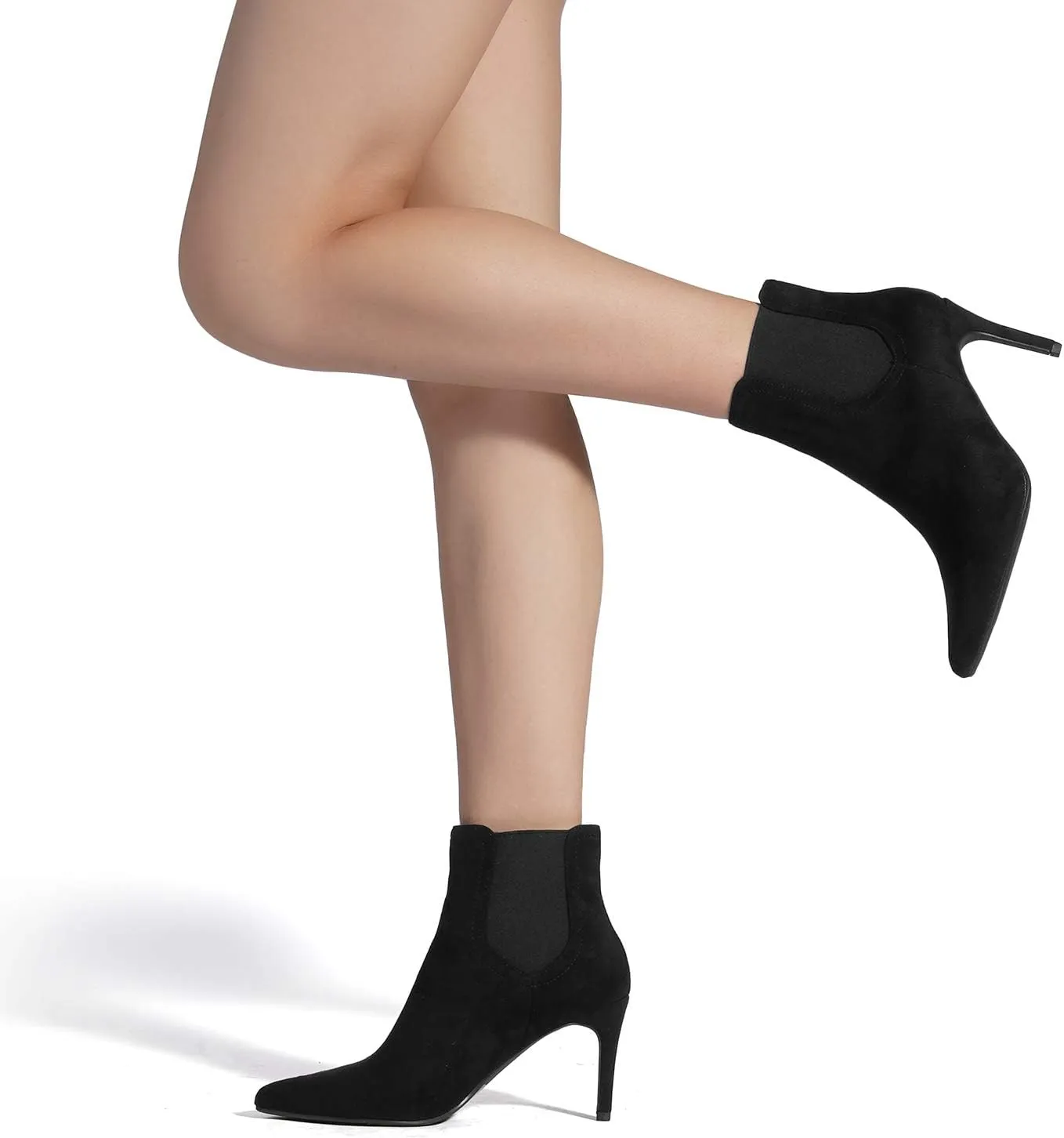 DREAM PAIRS Women's Pointed Toe Stiletto High Heel Ankle Booties
