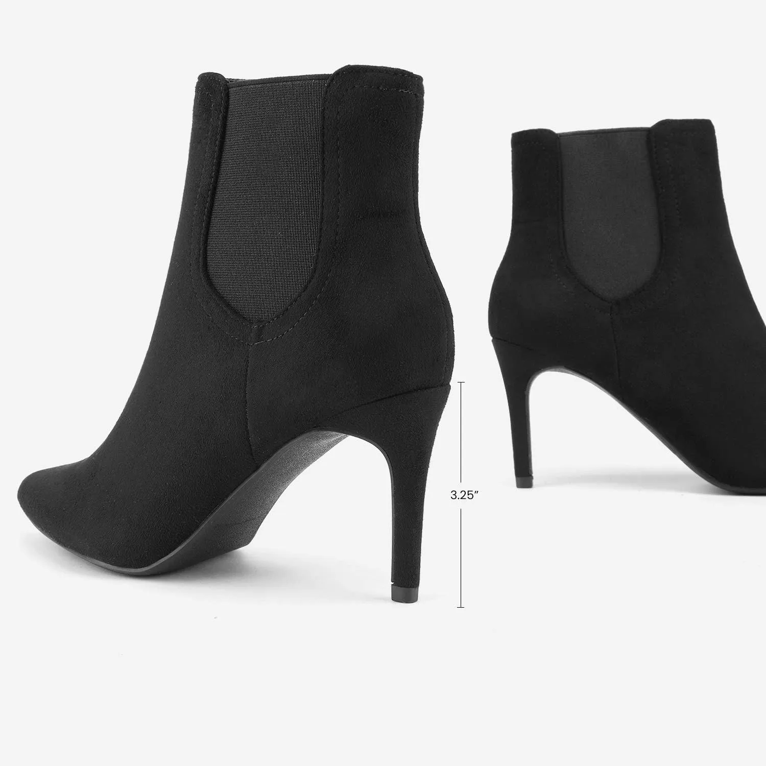 DREAM PAIRS Women's Pointed Toe Stiletto High Heel Ankle Booties