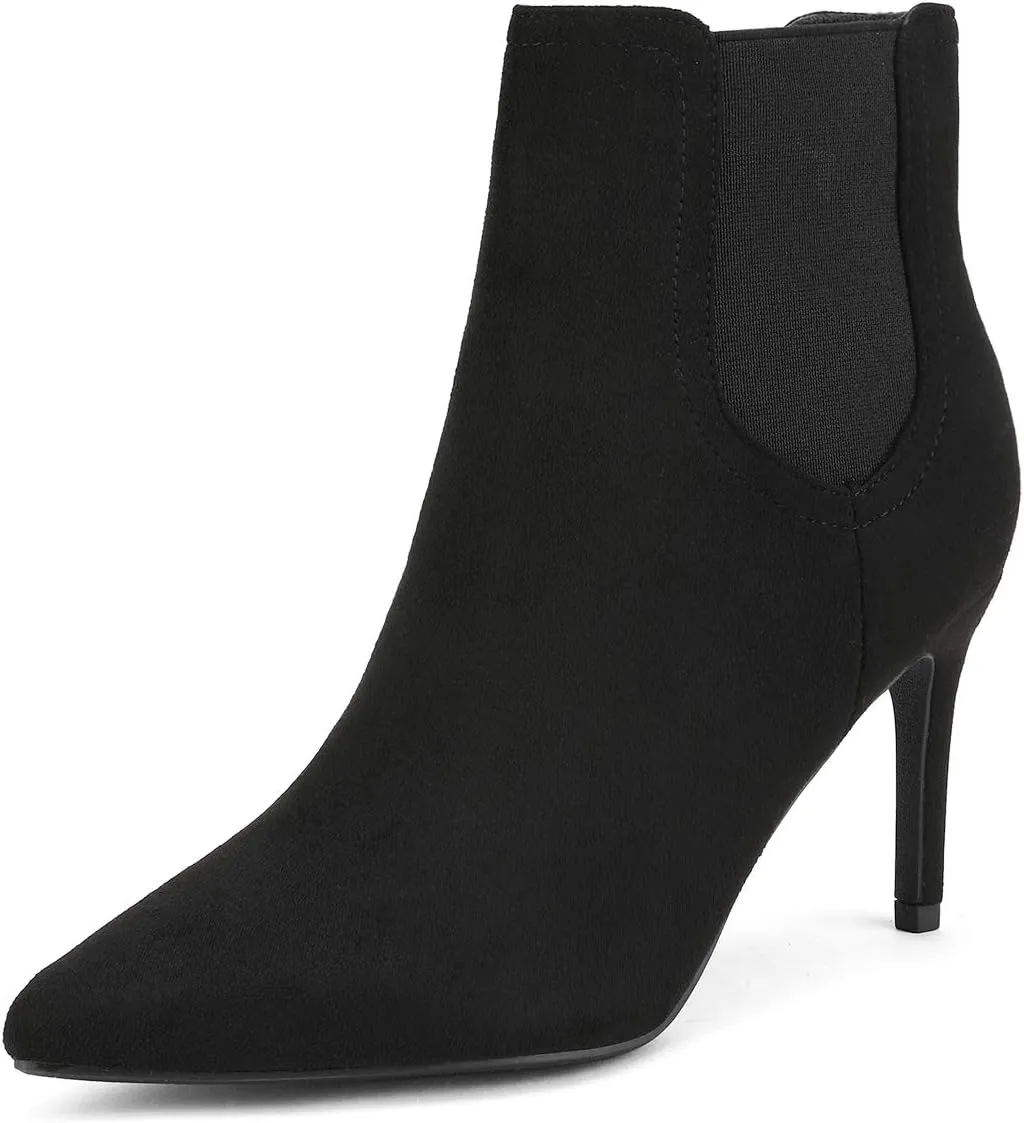 DREAM PAIRS Women's Pointed Toe Stiletto High Heel Ankle Booties