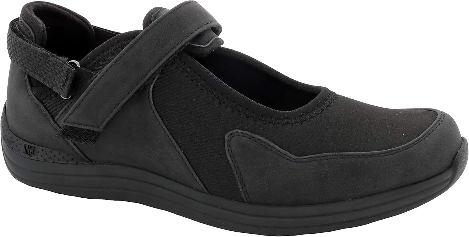 Drew Women's Buttercup Mary Jane Sneaker with Adjustable Strap Strech Upper Comfortable Walking Shoe