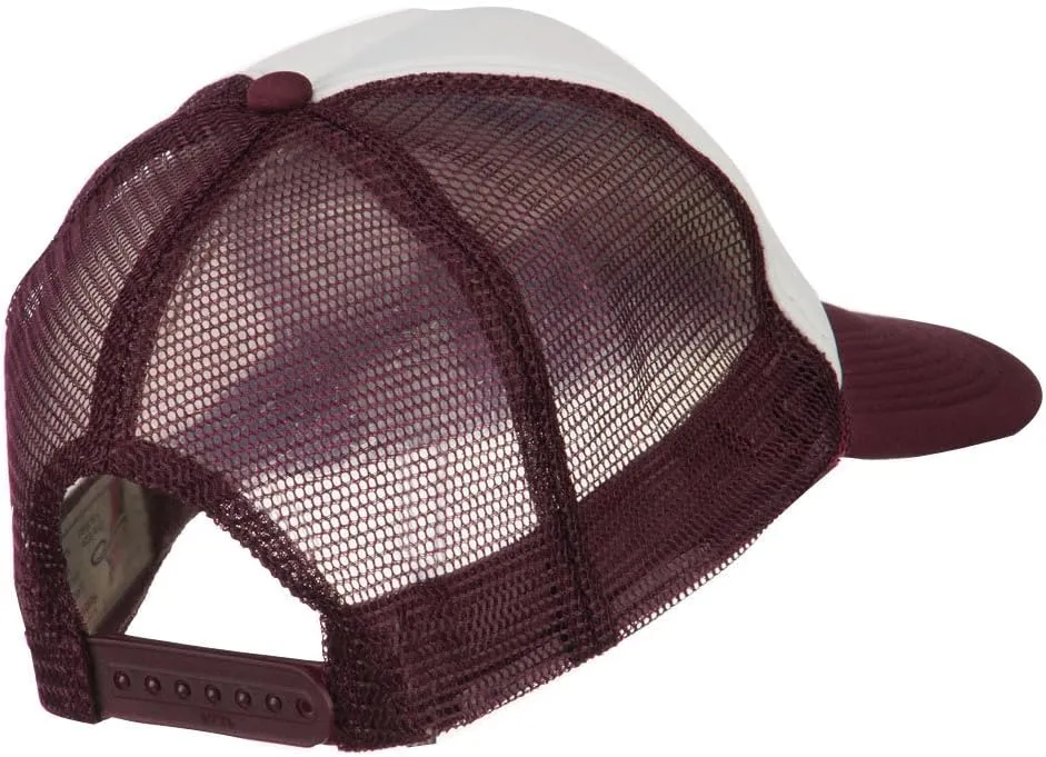 e4Hats.com Smile Face Embroidered Foam Mesh Back Cap