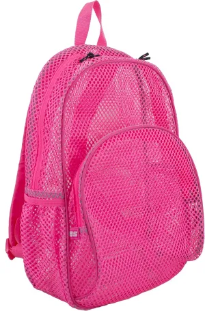 Eastsport Mesh Gym Bag Bungee Sport Swimming Bag Backpack, Pink
