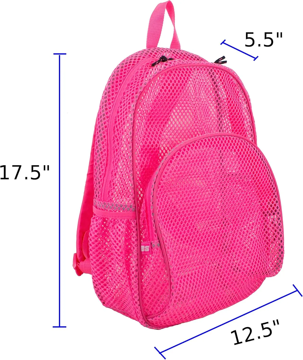 Eastsport Mesh Gym Bag Bungee Sport Swimming Bag Backpack, Pink