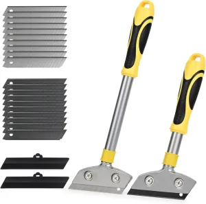 EHDIS Razor Blade Scraper,4 Inch Razor Blade Scraper Tool Tile Paint Scraper Floor Wall Paper Removal Smoothing Scraper for Wood,Window Glass Wallpaper Remover,Painting Stripping, Adhesive Removal