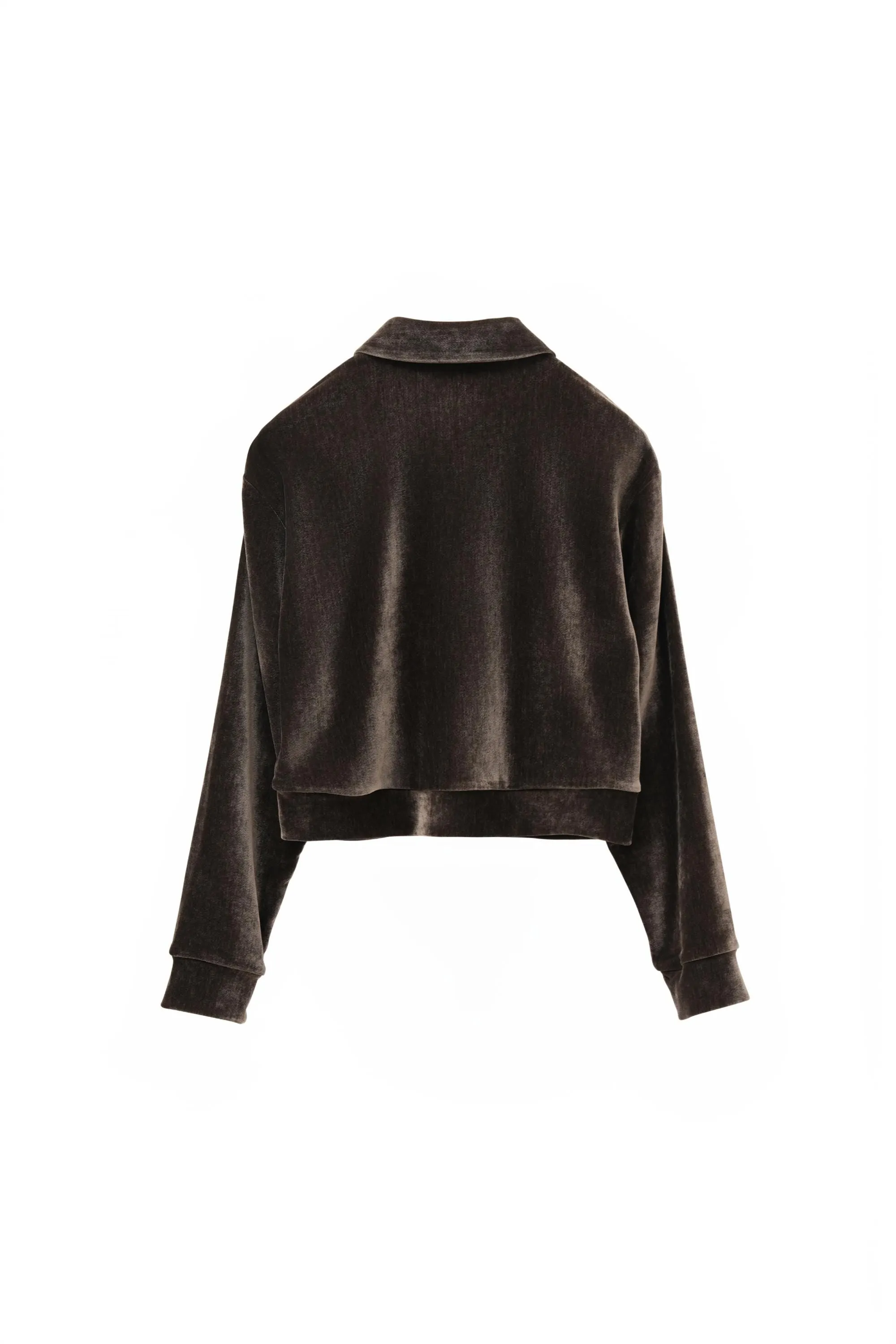 Elegant Dark Brown and beige Velvet Top with Reflective Sheen, Versatile Women's Shirt, Stylish Outfits, brown pants, beige velvet pants