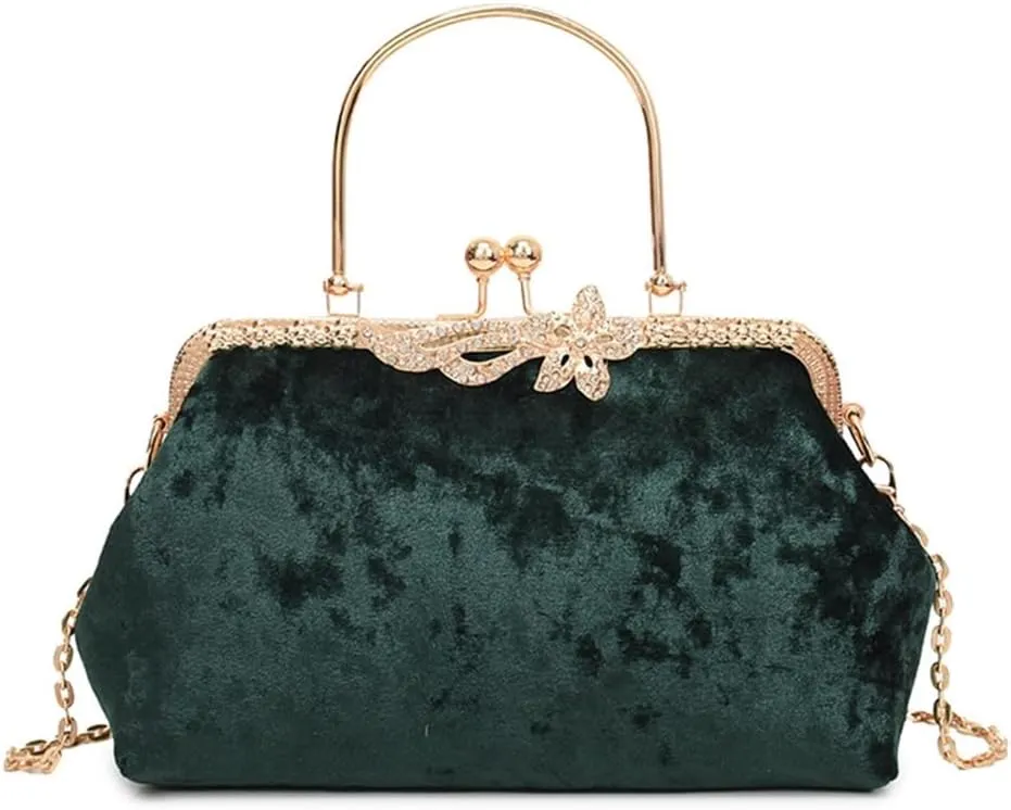 Elegant Evening Handbag for Women Crpssbody Shoulder Bag Top Handle Purse with Chain Strap