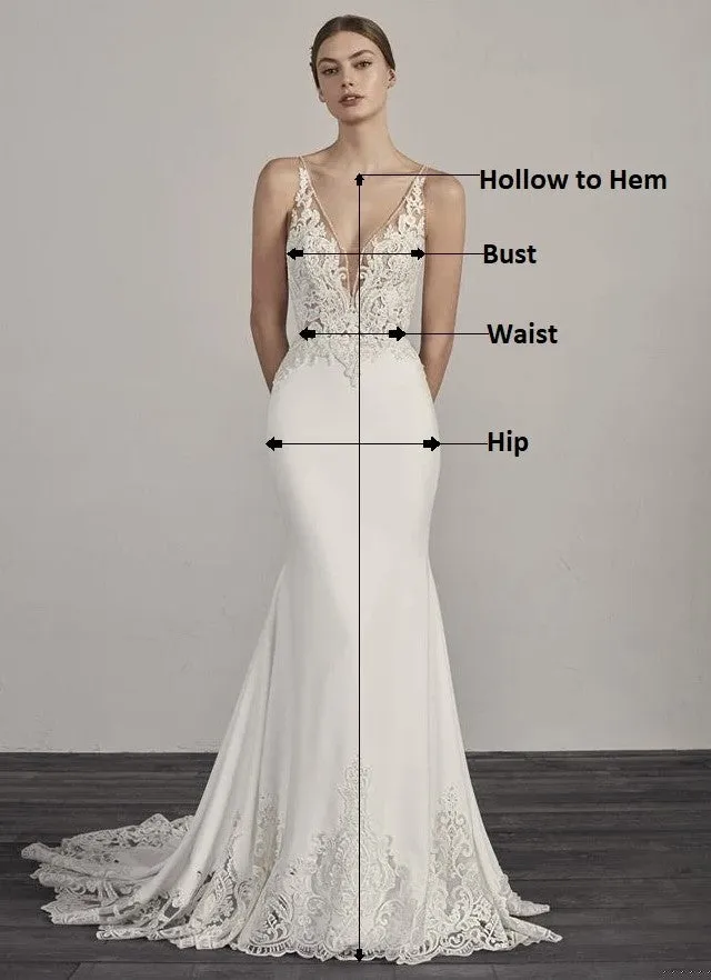 Elegant Ivory Lace Sheath Wedding Dress with Beading & High Slit
