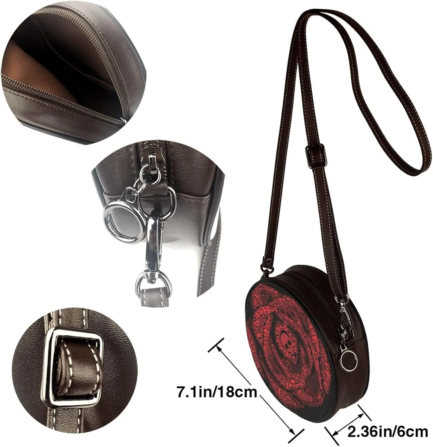 Elegant Leather Crossbody Handbag for Women
