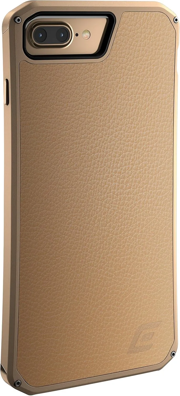 Element Case Solace LX Premium Leather Protective Case for Apple iPhone 7 Plus - Gold (EMT-322-136EZ-05)